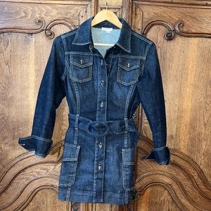 Harold’s Belted Trench Denim Jacket Dress